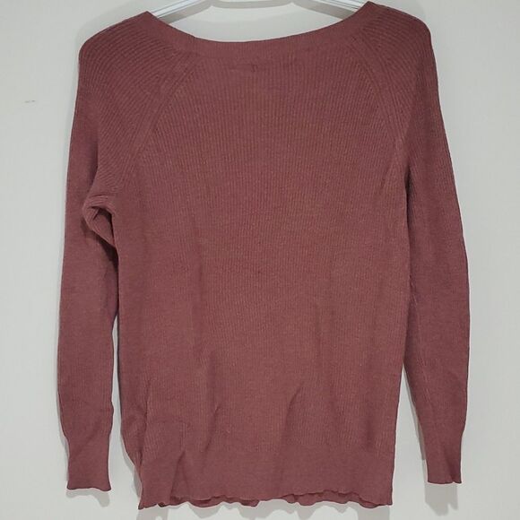 AMERICAN Eagle purple small long sleeve crew neck light sweater - Picture 4 of 6